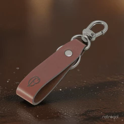 Chaveiro De Couro Corinthians Caramelo Oficial