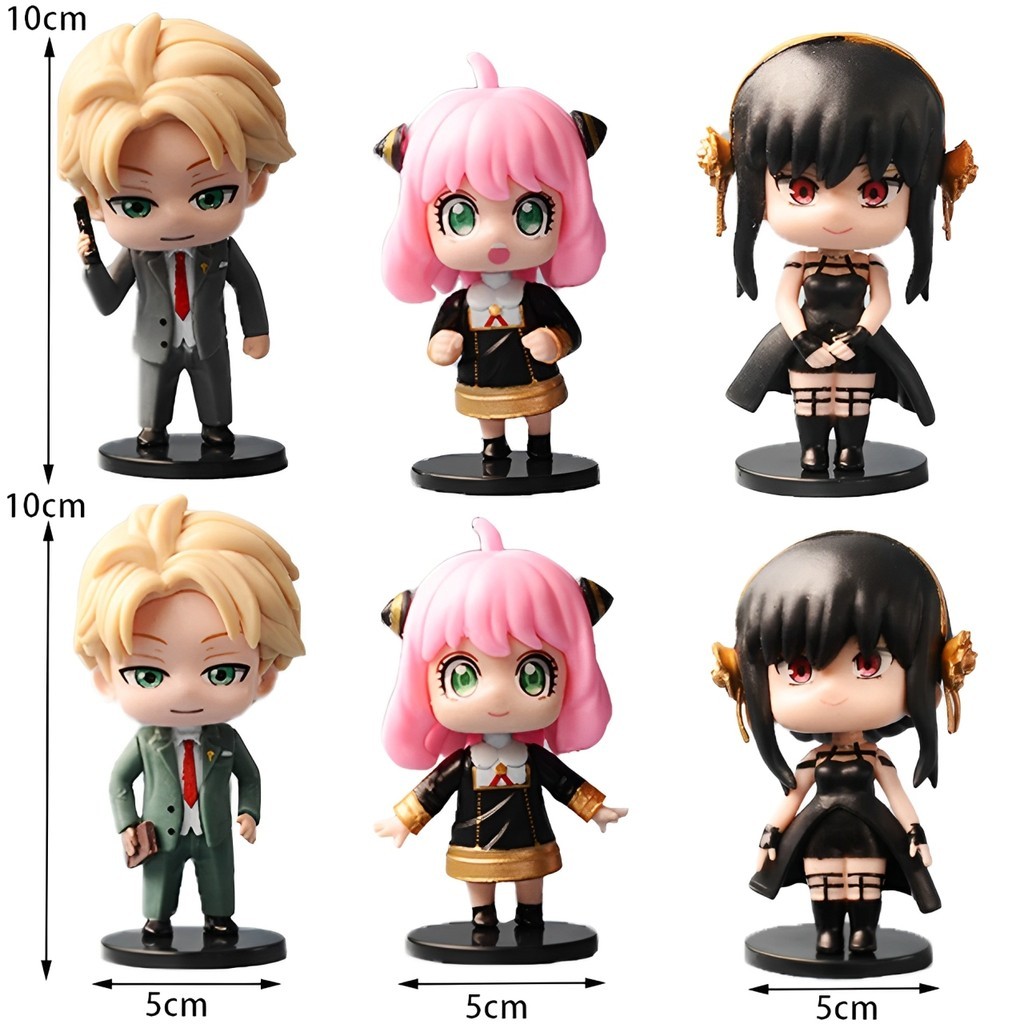 Boneco Miniatura Action Figure Mini Spy x Family Personagens Anya Loid Yor twilight Forger 9cm
