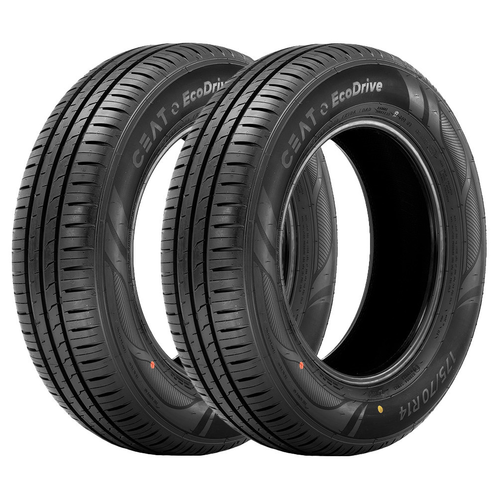 Jogo 2 Pneus Ceat Aro 14 EcoDrive 175/65R14 82T - Spare Parts and Accessories for Vehicles