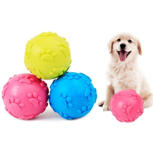 Brinquedo Pet Bola para cães Bolinha para cachorro Pets Interativo Emborrachada Com Som apito em Oferta na Shopee