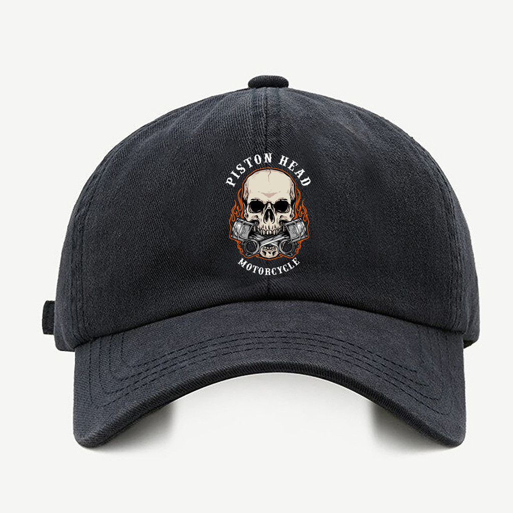 Bone baseball masculino preto Cabela Pistao Com regualgem cores bege e branco