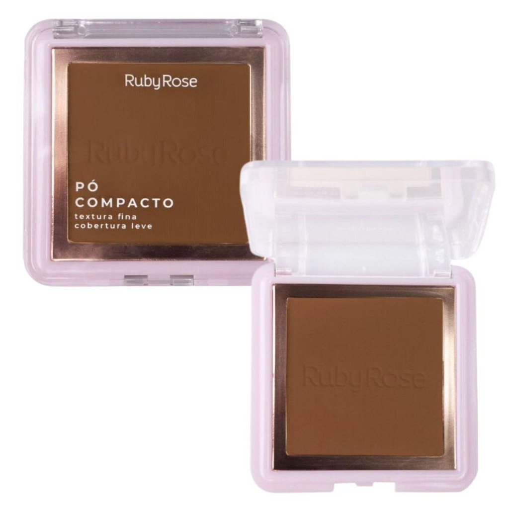 PÓ COMPACTO RUBY ROSE TEXTURA FINA PC90 7,5G