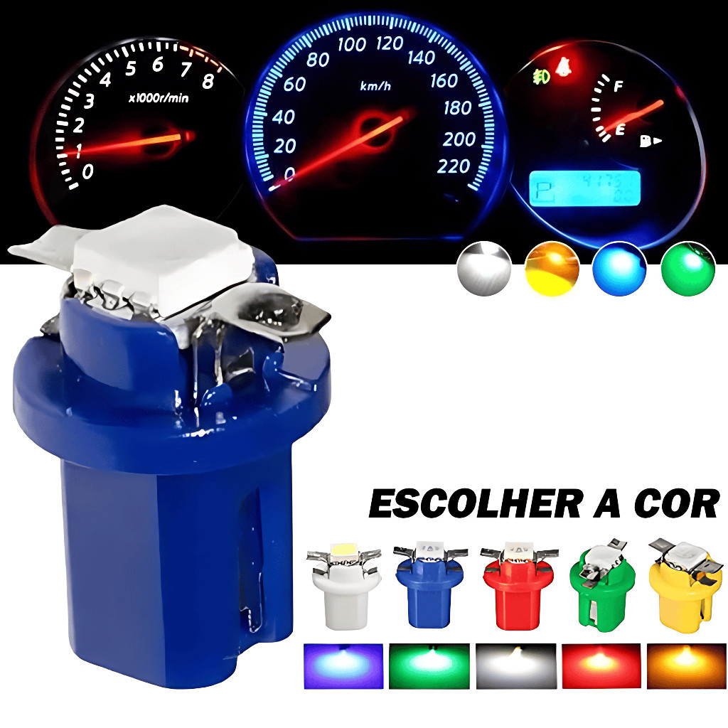 Kit 2 Lâmpadas Led Painel T5 Fox 2004 ate 2012