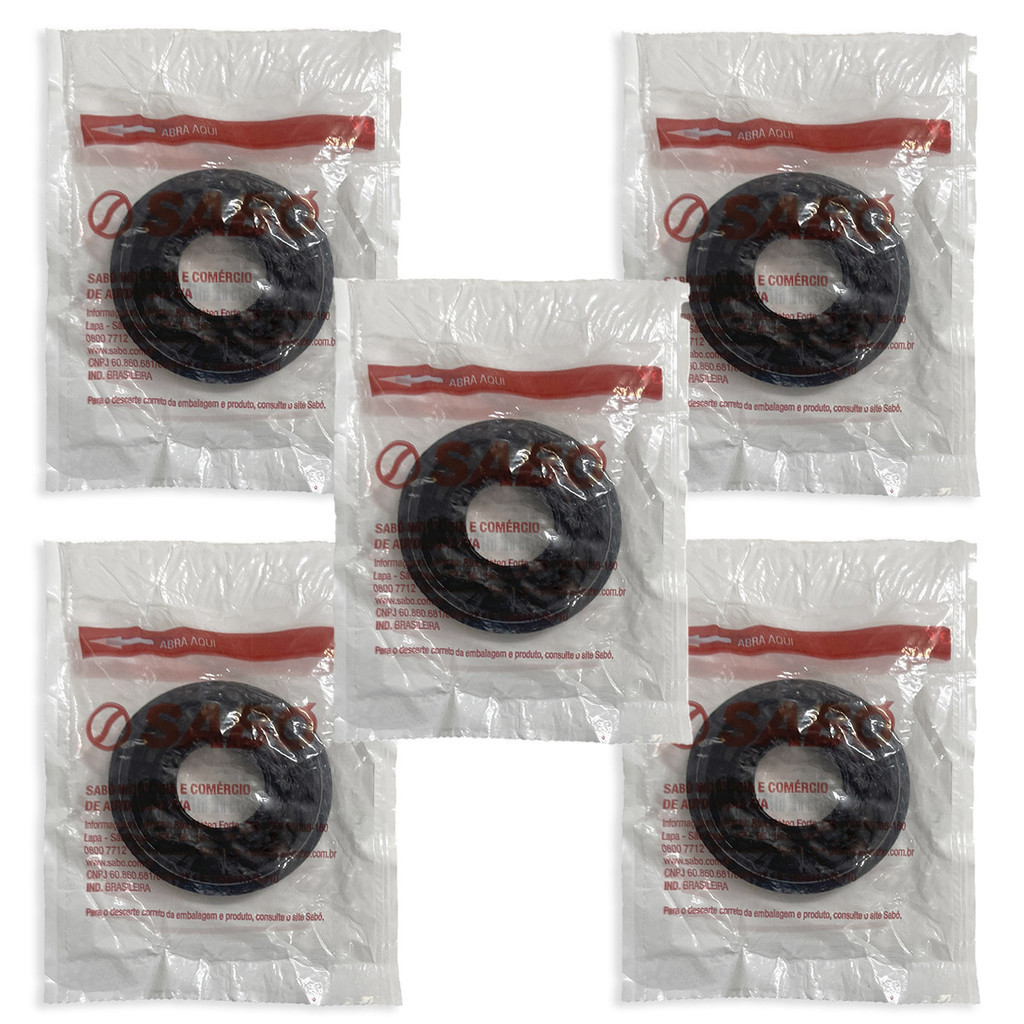 Kit 5 Retentor ELECTROLUX LTP10 LTR12 LUC10 LBT12 LF80 LB12Q LTC12 LTE09 LTC10 LTD11 Sabó 03532