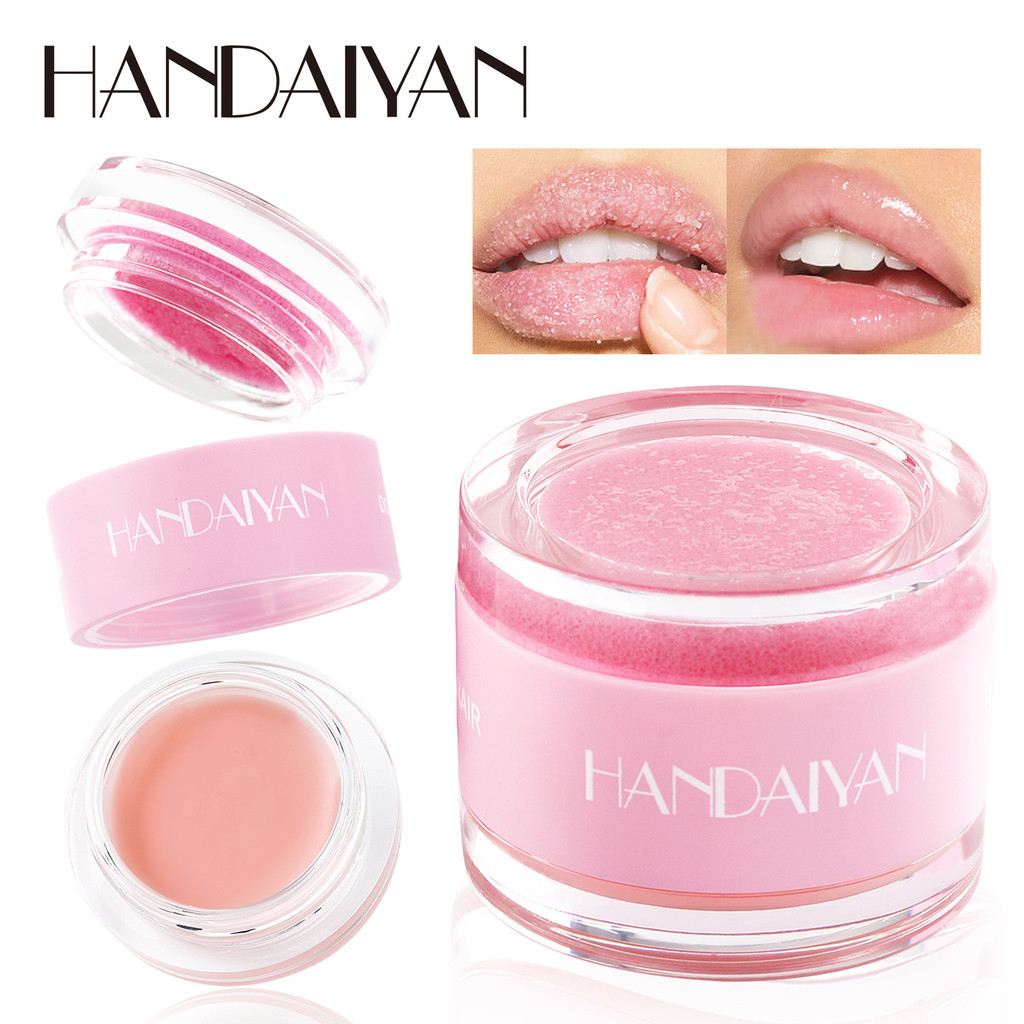 Máscara labial esfoliante esfoliante esfoliante esfoliante esfoliante labial dois em um du...