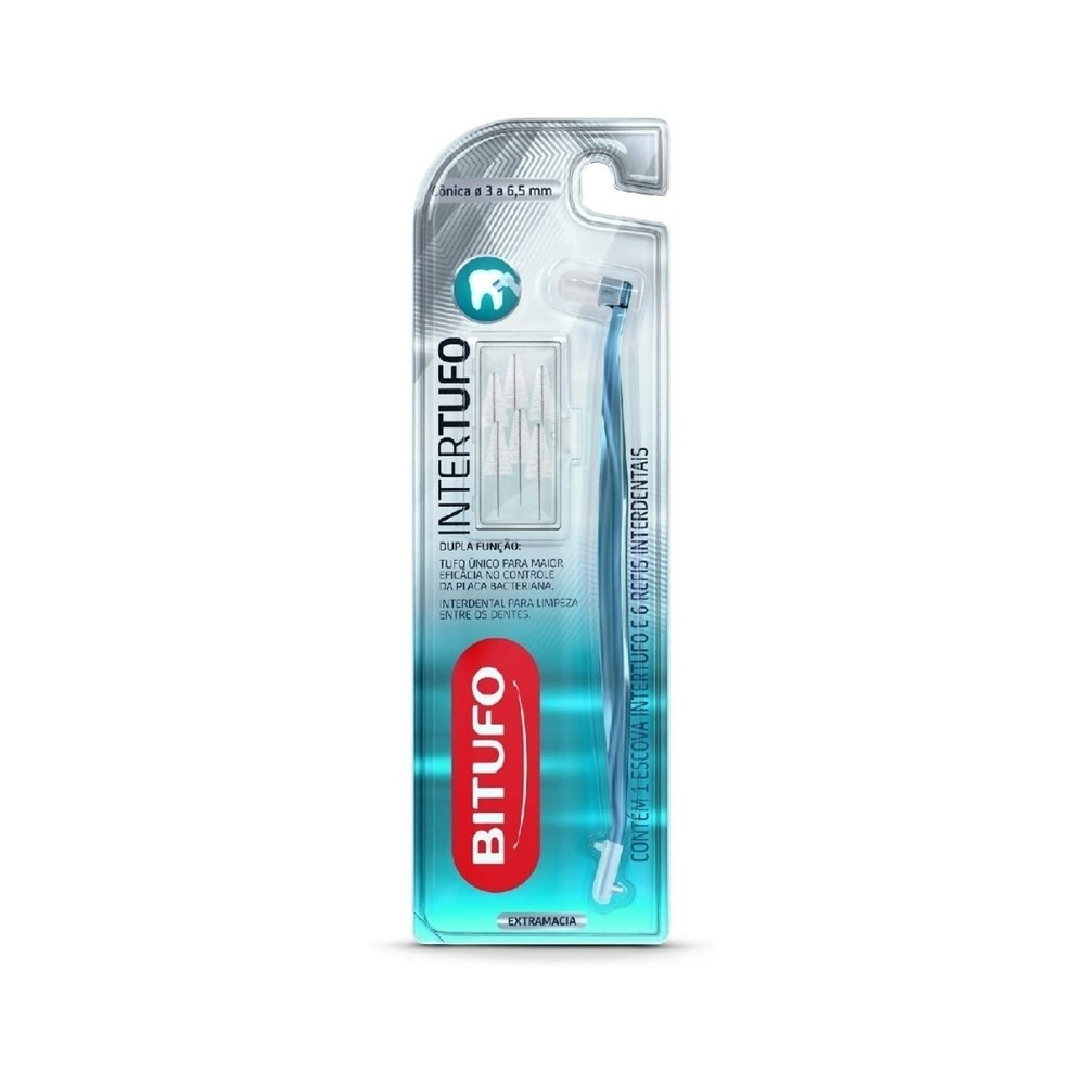 Escova Interdental Bitufo Intertufo Cilindrica + 6 Refis - Health