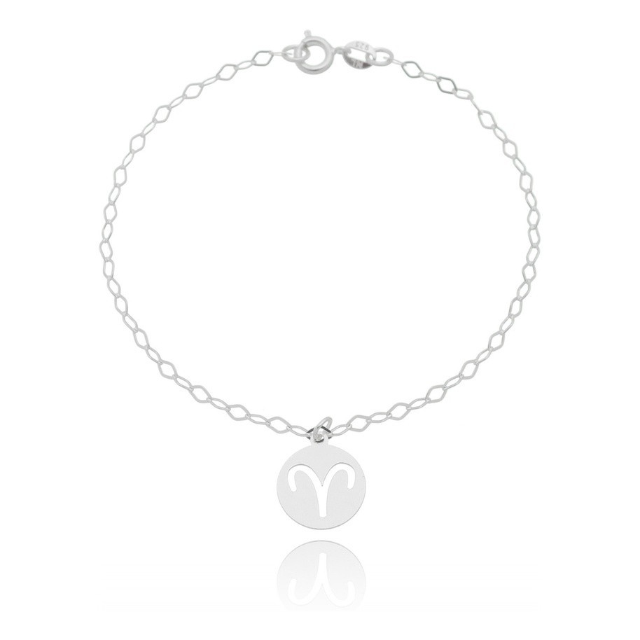 Pulseira signo em prata 925 todos signos em Oferta na Shopee