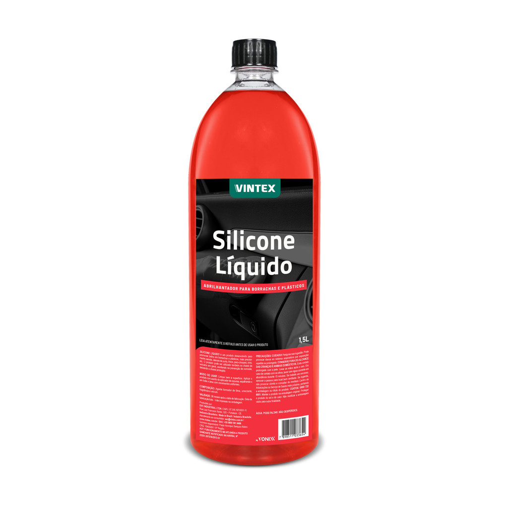 Silicone Líquido Plástico Painel Automotivo Vintex 1,5l