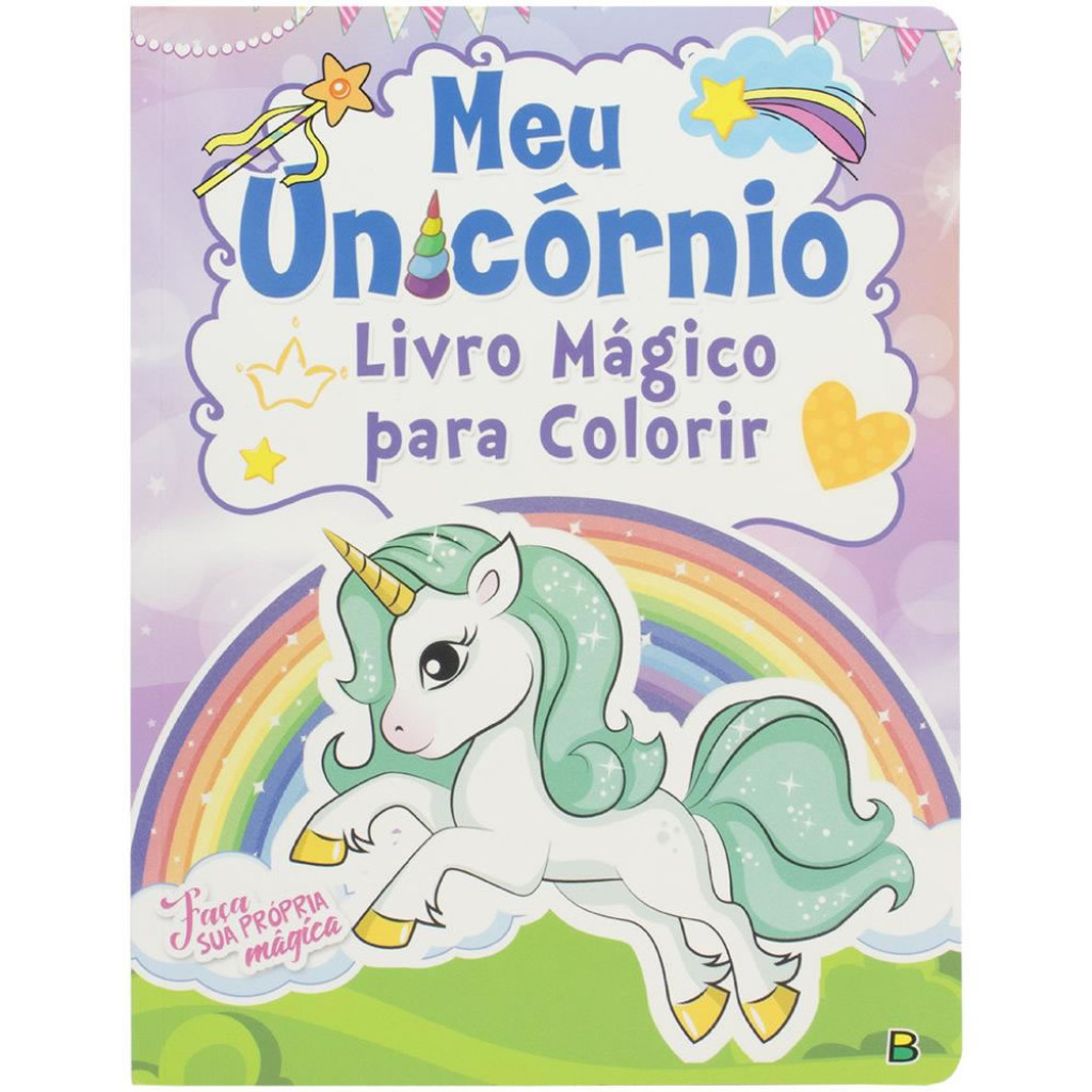 MEU UNICÓRNIO... LIVRO MÁGICO PARA COLORIR em Oferta na Shopee