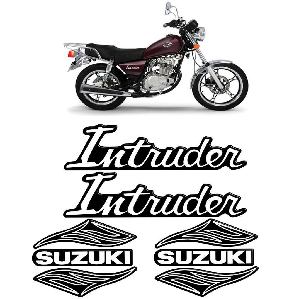 Adesivos Emblema Da Moto Suzuki Intruder 125 Cromado 2002/