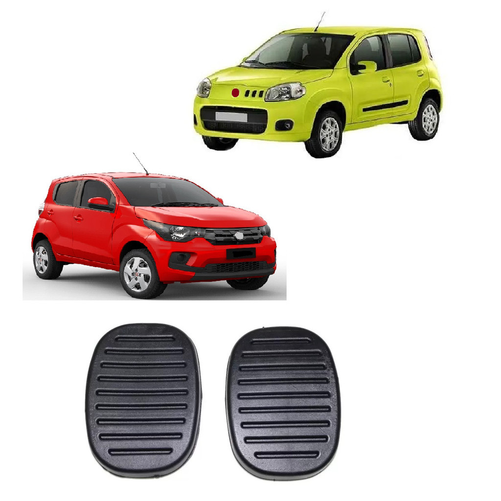 PAR BORRACHA CAPA PEDAL FREIO EMBREAGEM FIAT BRAVO STILO MOBI UNO E PALIO G2 GRAND SIENA STRADA WORKING em Oferta na Shopee