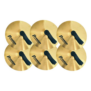 Kit 3 Pratos Par Fanfarra Marching Band Alloy 14 + Correia em Oferta na Shopee