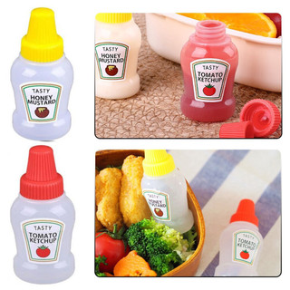 Mini Bisnaga Ketchup Mostarda, Recipiente Para Molhos Mel Calda