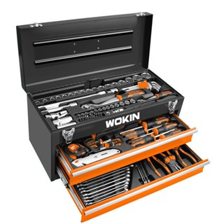 Caixa de Ferramentas de Aço 98 Peças Wokin Tools em Oferta na Shopee