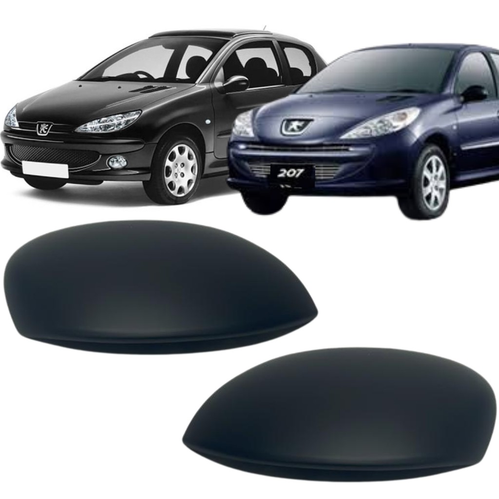 Par Capa Retrovisor Peugeot 206/207 99 A 2014 C3 2003 A 2012
