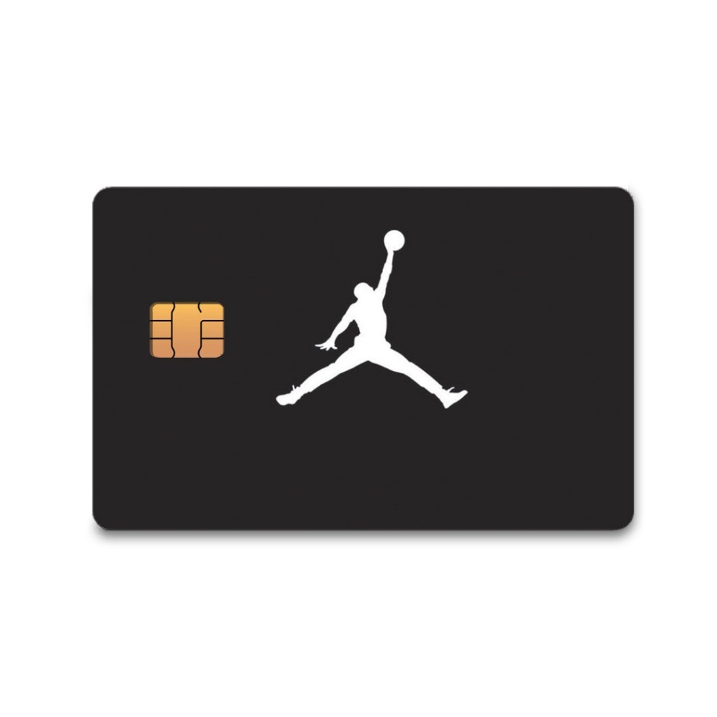 Skin Adesiva Basquete Black Adesivo Para Cartão de Crédito e Débito Adesivo Removível 1 Unidade Frente