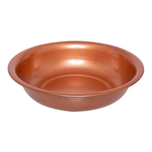 Bacia Linda Cor Cobre De Alumínio Redonda N 40 (6 Litros) para Escalda Pés Relaxante