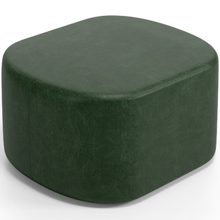 Puff Decorativo Orgânico para Living Quarto 70cm Doha W01 Couríssimo Verde Musgo - Lyam Decor em Oferta na Shopee