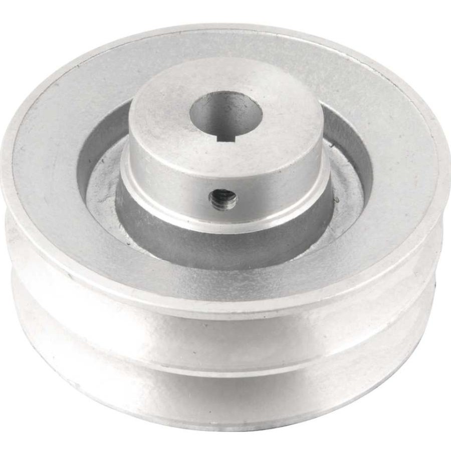 Polia Alumínio 2 Canais Perfil B 120mm com Furo 3/4 Vonder