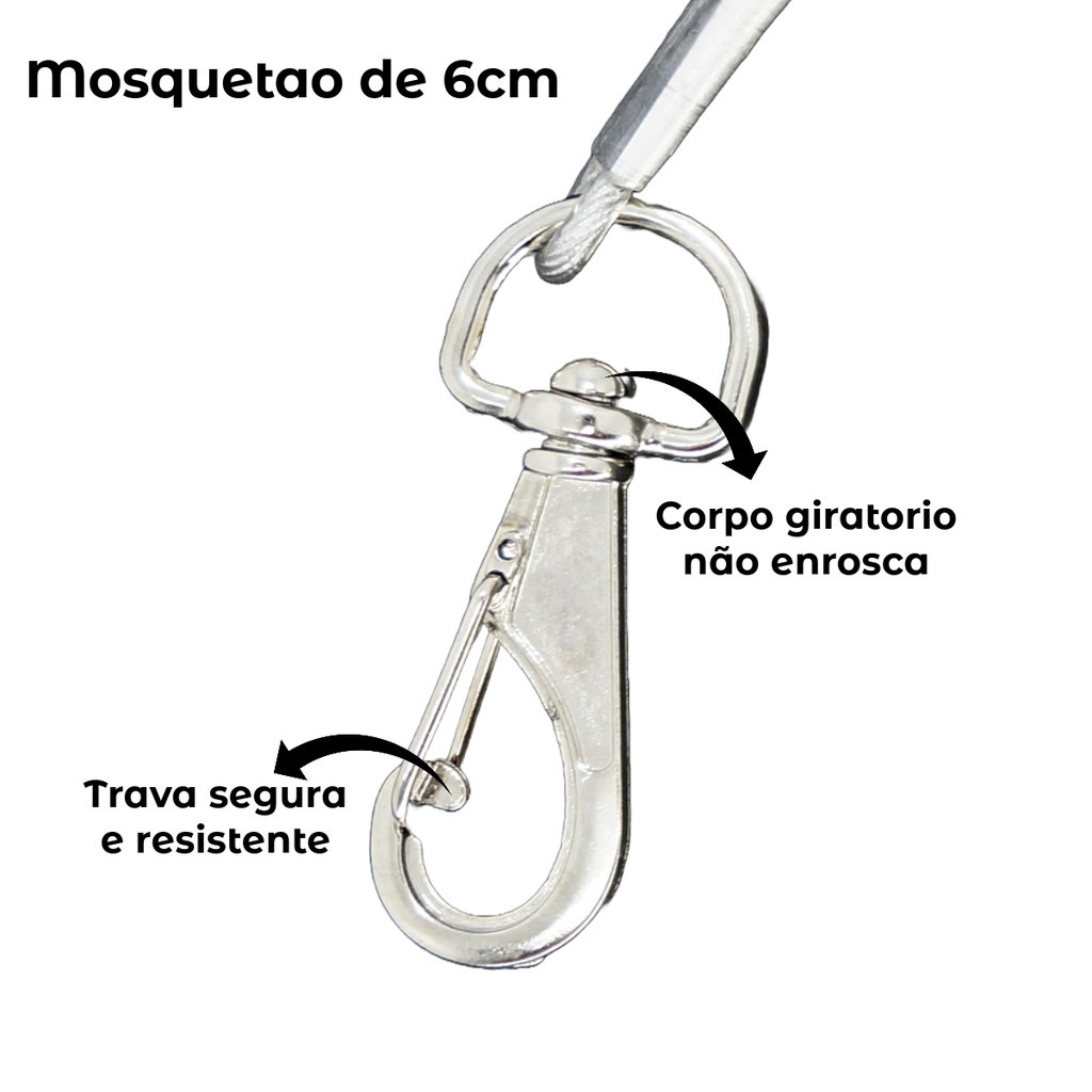 Kit 3 Guias de Contenção para Uso Groomer Pet Shop Banho e Tosa Veterinario  - 45, 60 e 70cm