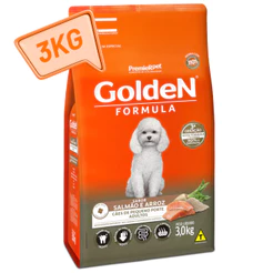 Golden Formula Cães Mini Bits Adultos 3kg Salmão & Arroz