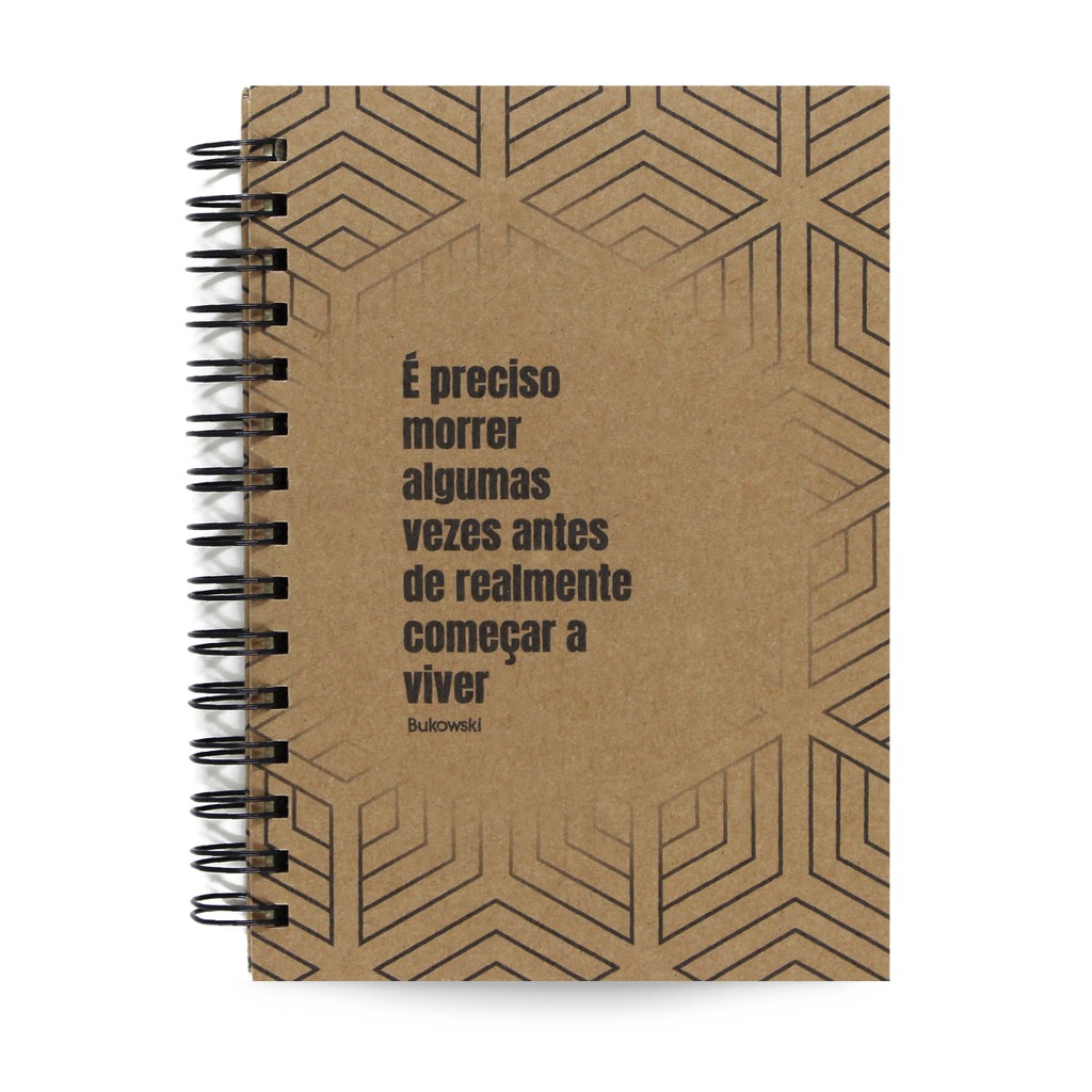 Planner Semanal Capa Dura Bukowski Começar a Viver 156 Fls 75g A5