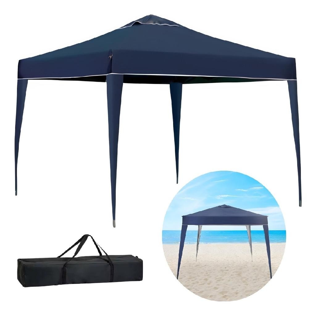 Tenda Gazebo Dobrável 3x3 Sanfonada X-flex Fps100 Reforçado Azul