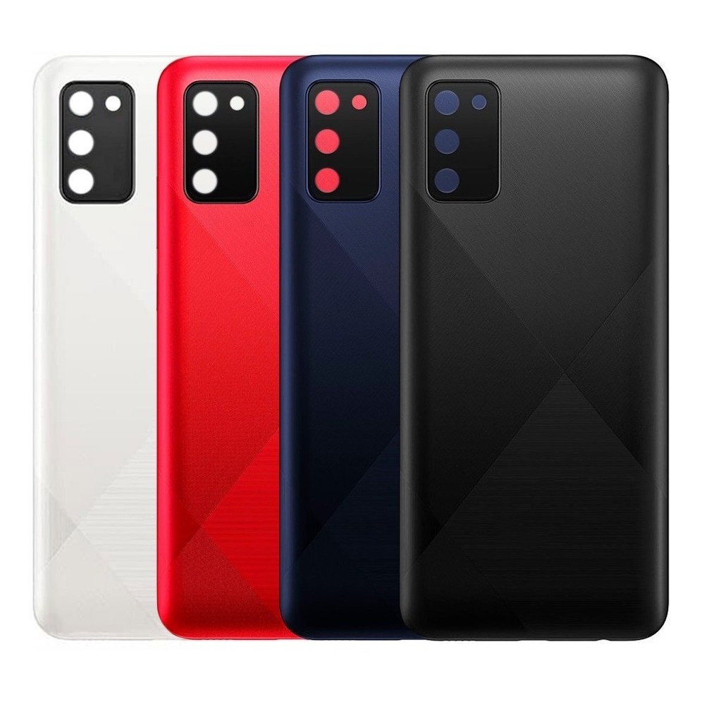 【Sam A02S】Compatível Celular Tampa Traseira com lente e botão externo Promoção em Oferta na Shopee