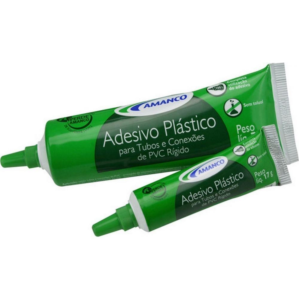 Adesivo Plástico Para Pvc Bisnaga 75g Amanco em Oferta na Shopee