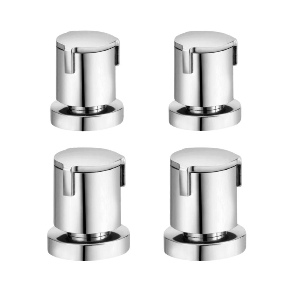 Kit 4 Acabamento Para Registro Docolbase Riva 1/2" 3/4" 1" Cromado Docol em Oferta na Shopee