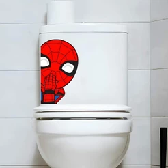 Adesivo de Vaso Sanitário Homem Aranha Mod15
