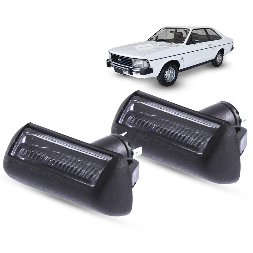 Par de Lanterna Luz de Placa Ford Corcel II Belina II Del Rey 1978 a 1984