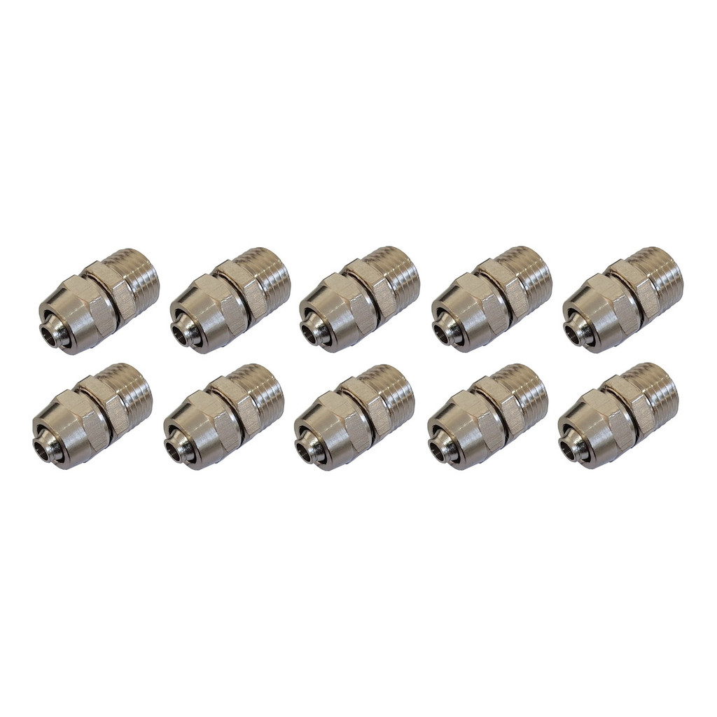 Kit 10 Conexão Susp A Ar - 1/4x10 - 3/8x10 - 1/2x10 - Tee 10