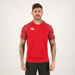 Camisa Kappa Raglany Vermelha