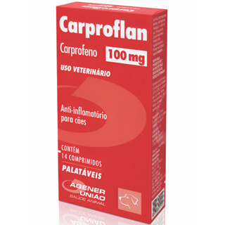 Anti-inflamatório Carproflan Cães Agener Porte Grande 100mg em Oferta na Shopee