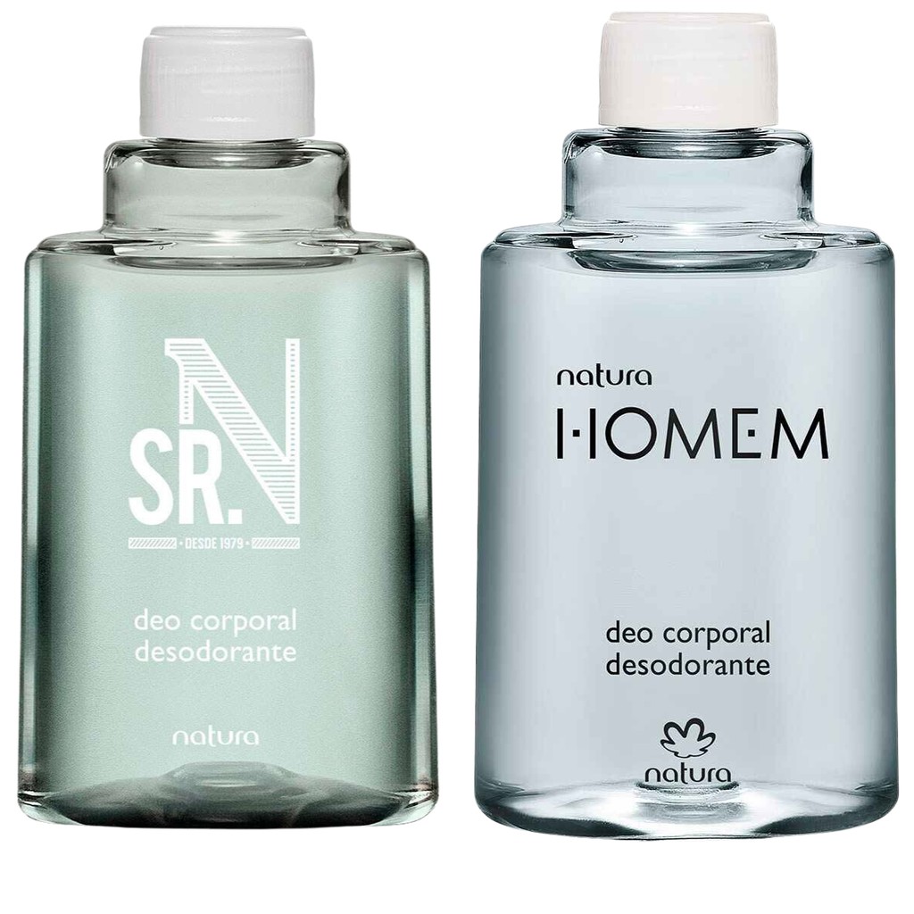 Kit Refil Deo corporal Sr. N 100ml + Refil Natura Homem 100ml - Natura