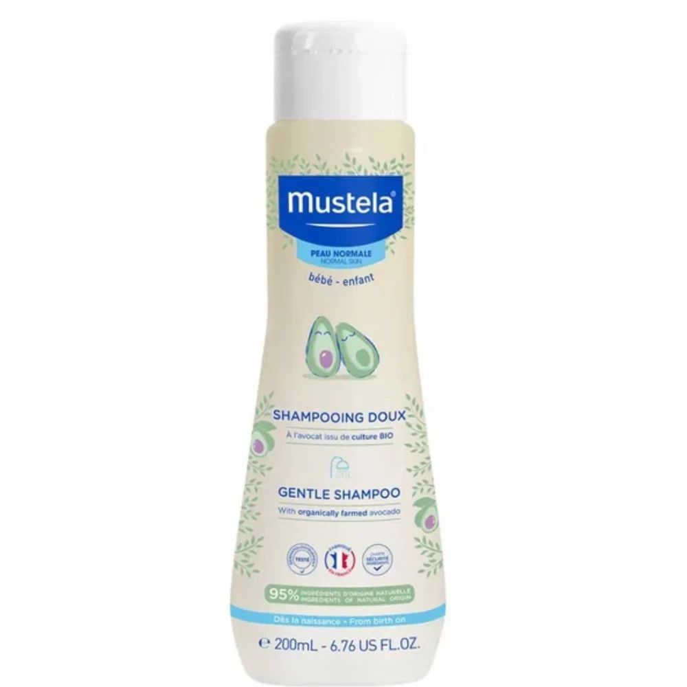 Gentle Shampoo Infantil Mustela Bebê Cabelo Fino e Delicado com 200ml
