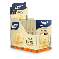 Chocolate Individual Branco Zero Lactose Linea - 15 unidades de 30g