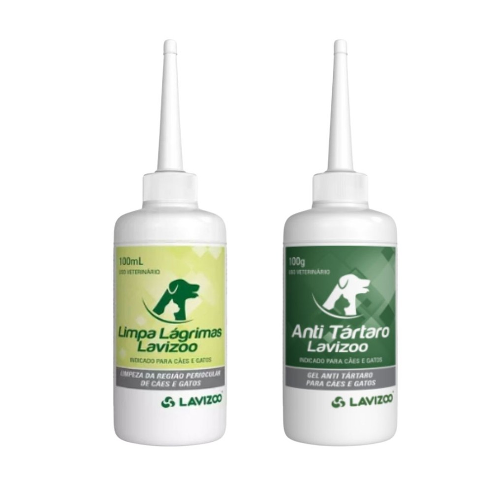 Limpa Lágrima Lavizoo e Anti Tártaro 100ml Cães e Gatos