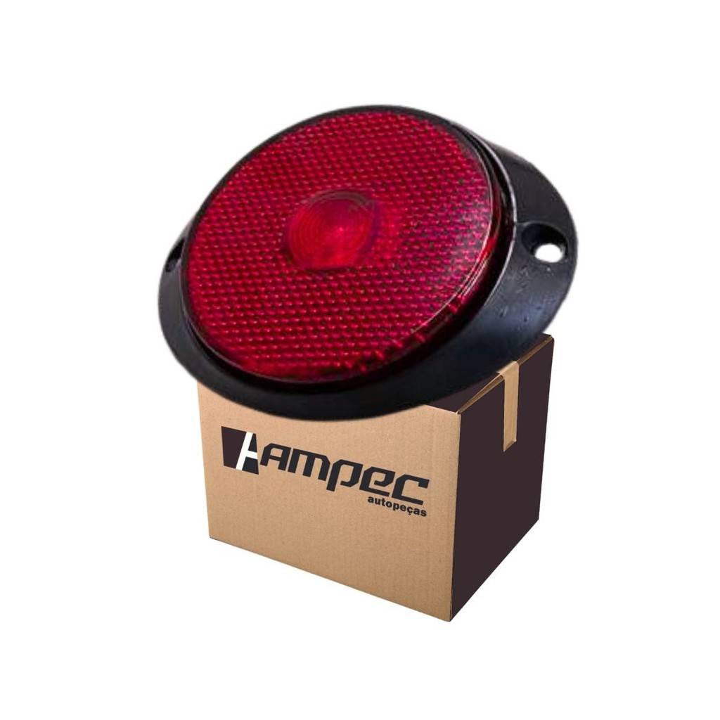 Lanterna Lateral Led Carreta Suporte Frontal Vermelha - Spare Parts and Accessories for Vehicles