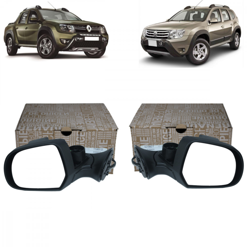 Par retrovisores elétrico direito e esquerdo Renault Duster Oroch
