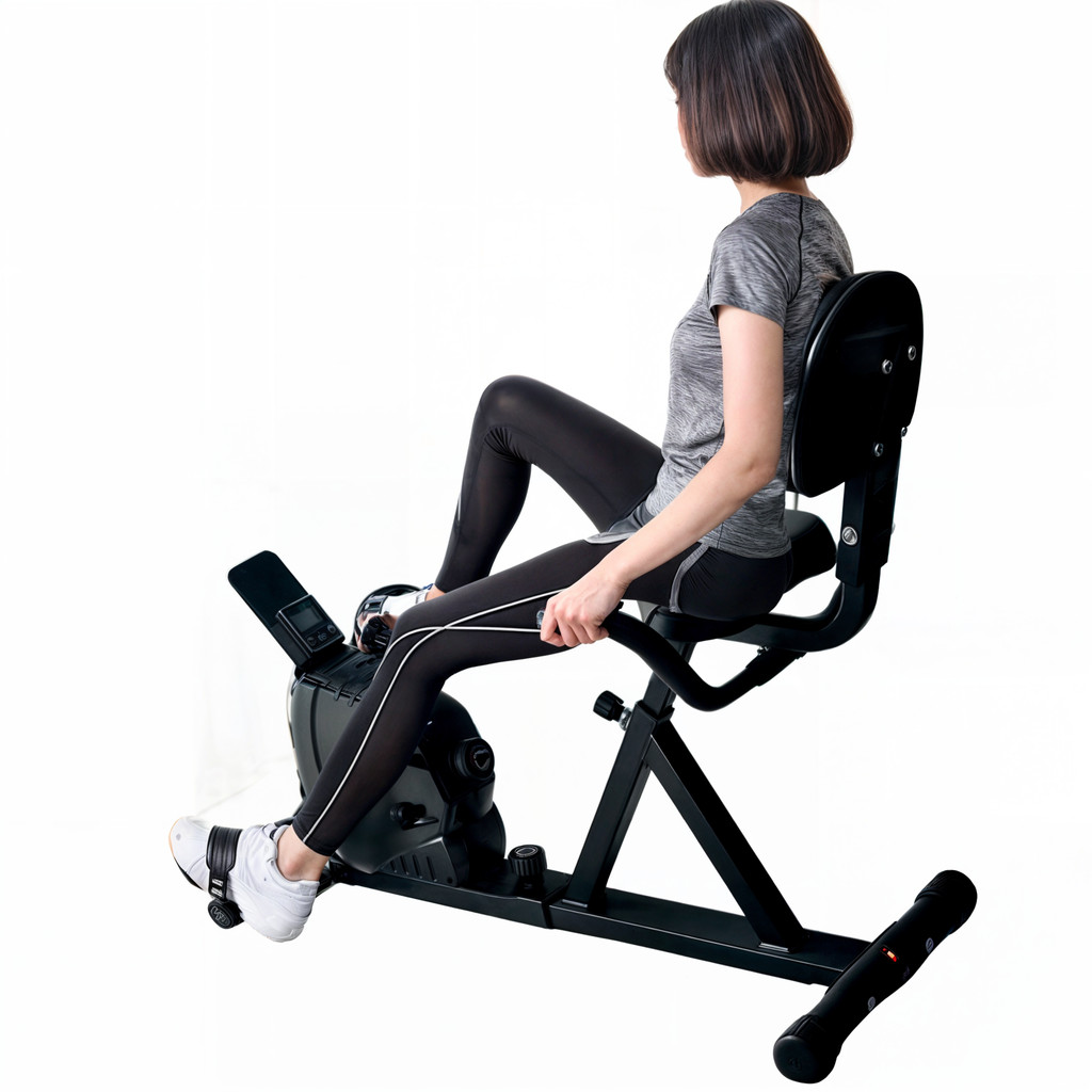 Bicicleta Ergometrica Horizontal Magnetica Com Monitor para ver Calorias queimadas e distancia