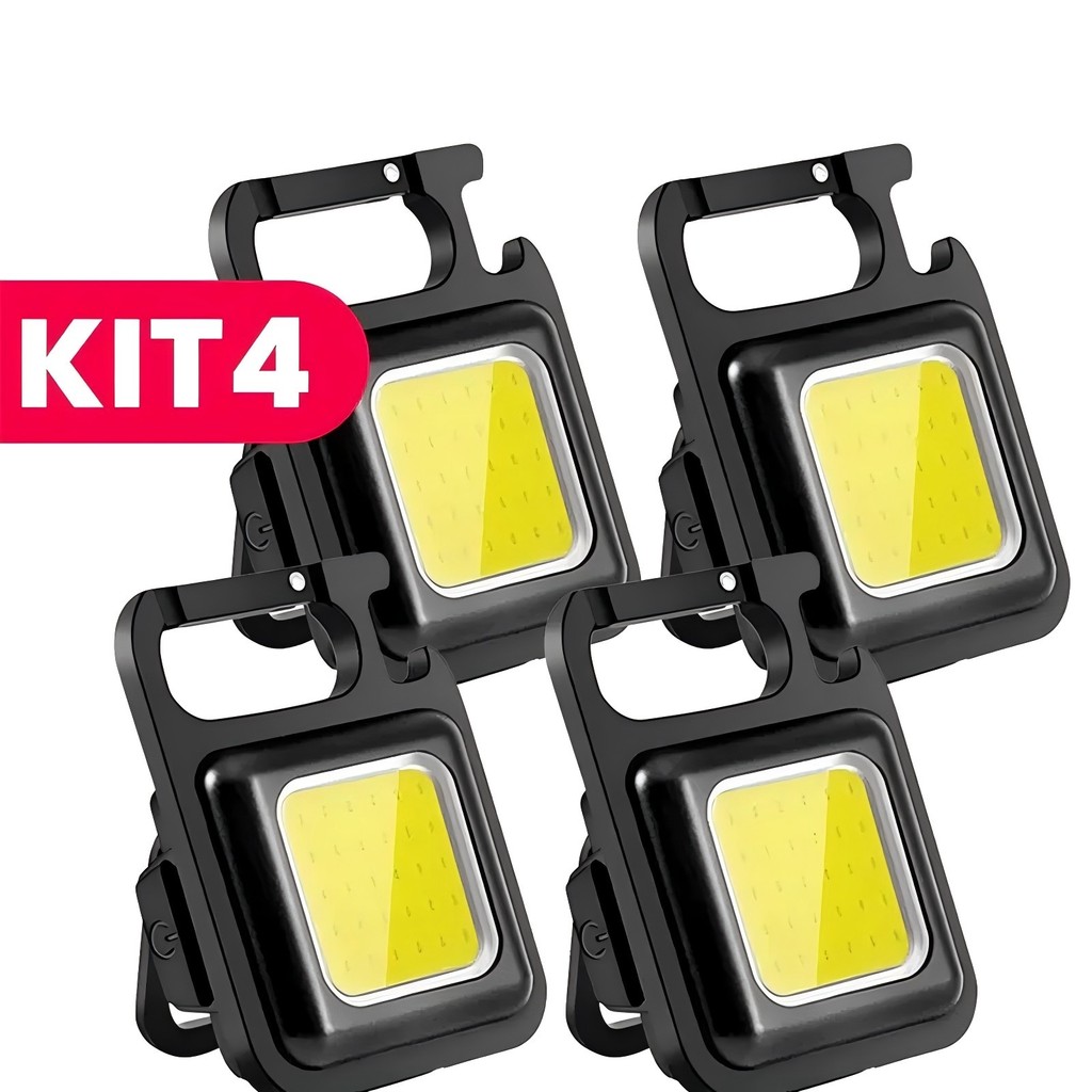 Mini Lanterna Com led Portátil/USB Recarregável 3 Modos De Luz Lanternas De Chaveiro E Abridor em Oferta na Shopee