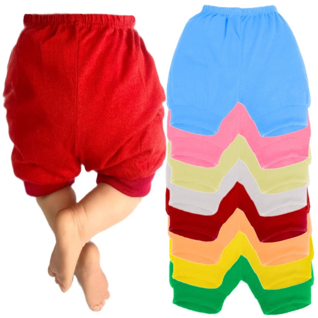 Kit 3 Shorts Para Bebê Recém Nascido Tapa Fralda 100% Algodão