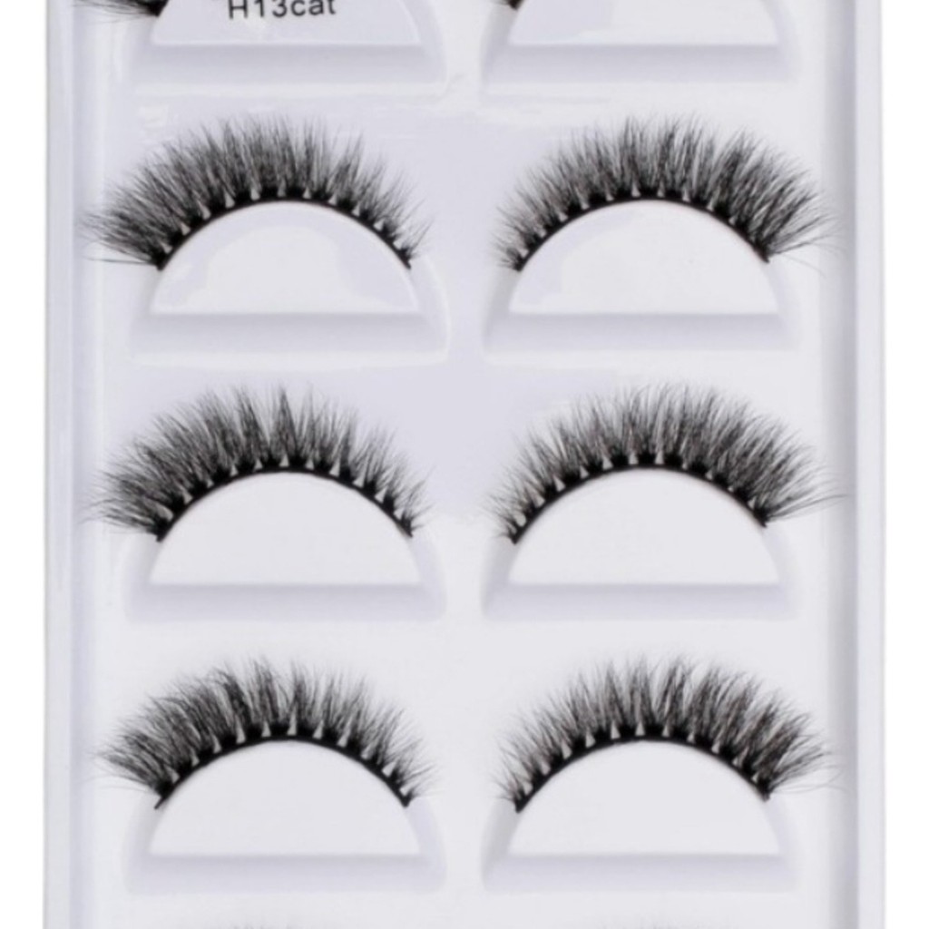 Cartela Cilios Postiços 30 Pares  Naturais Modelo H13 Cat