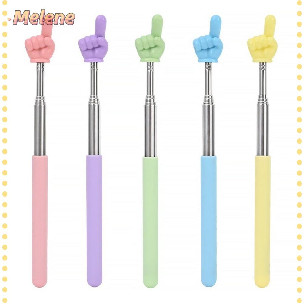 MELENEY9 Bastões De Leitura De Dedo , Ponteiro De Ensino De Haste Telescópica Com Design Bastão Aço Inoxidável em Oferta na Shopee