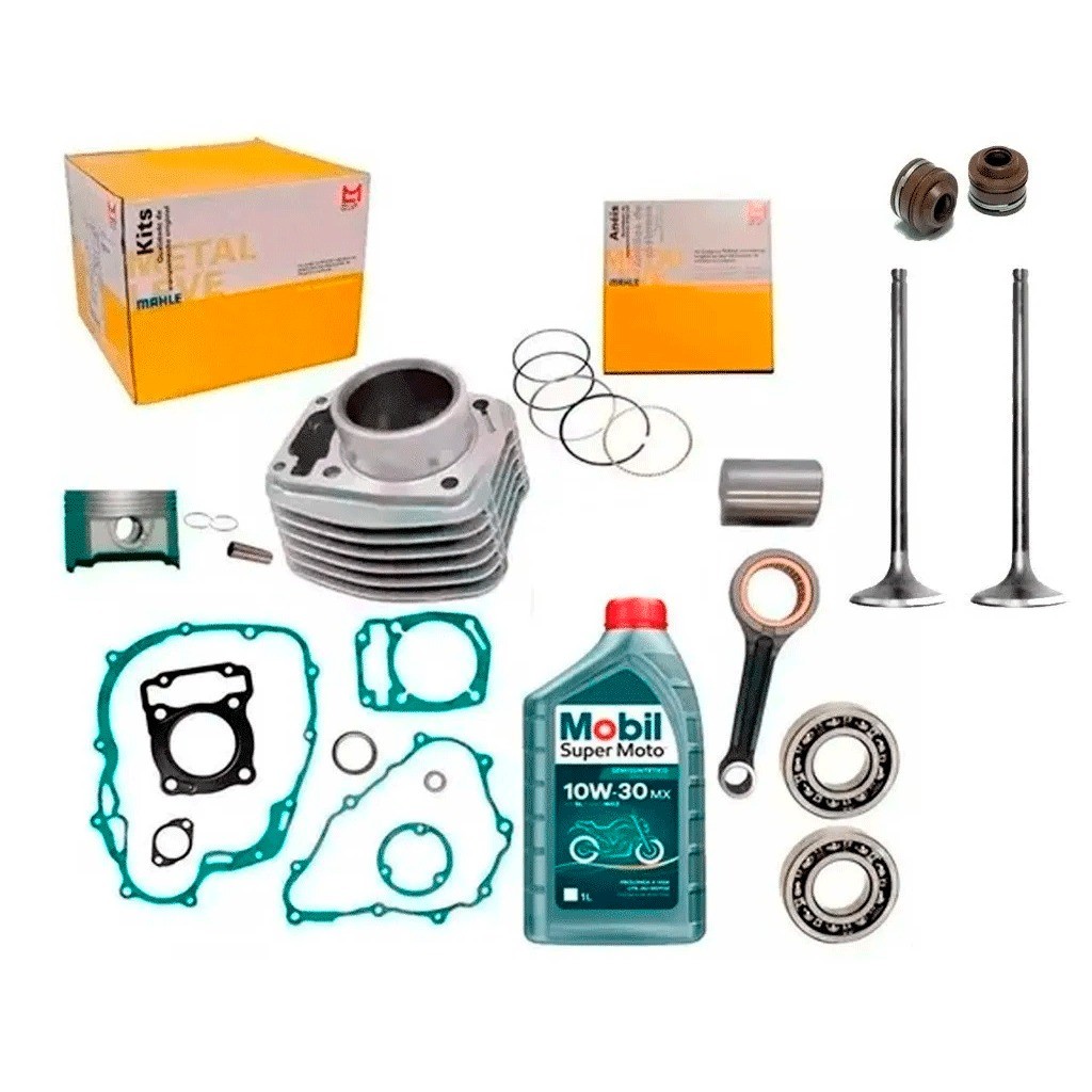 Kit Cilindro Motor Honda Titan 160 Bros 160 Biela  E OLEO