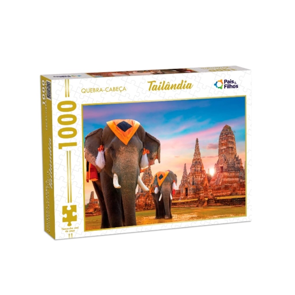 Jogo Quebra-Cabeça Puzzle Tailândia 1000 Peças Pais e Filhos - 792996-1 em Oferta na Shopee
