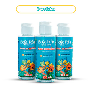 KIT 3 ÁGUA DE COLÔNIA BEBÊ FELIZ LANÇAMENTO 120ML em Oferta na Shopee