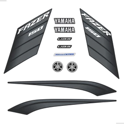 Adesivos Para Moto Yamaha Fazer 150 ED Flex 2022 + Emblemas